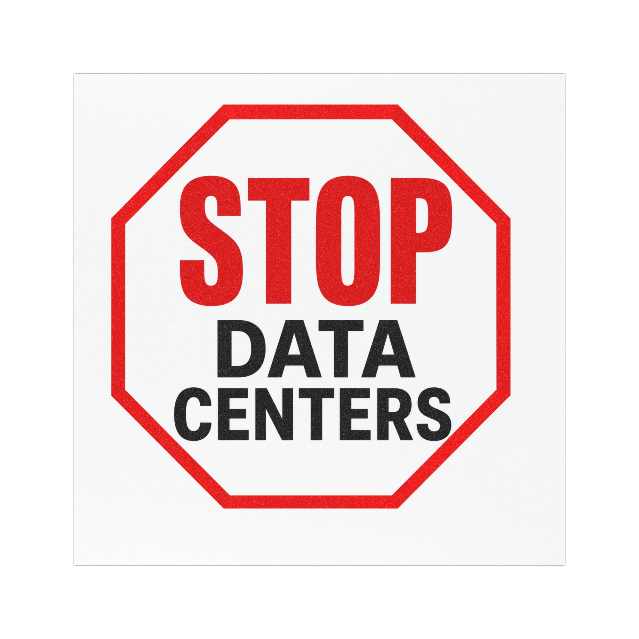 Stop Data Centers Car Magnet | Anti-Data Center Car Magnet