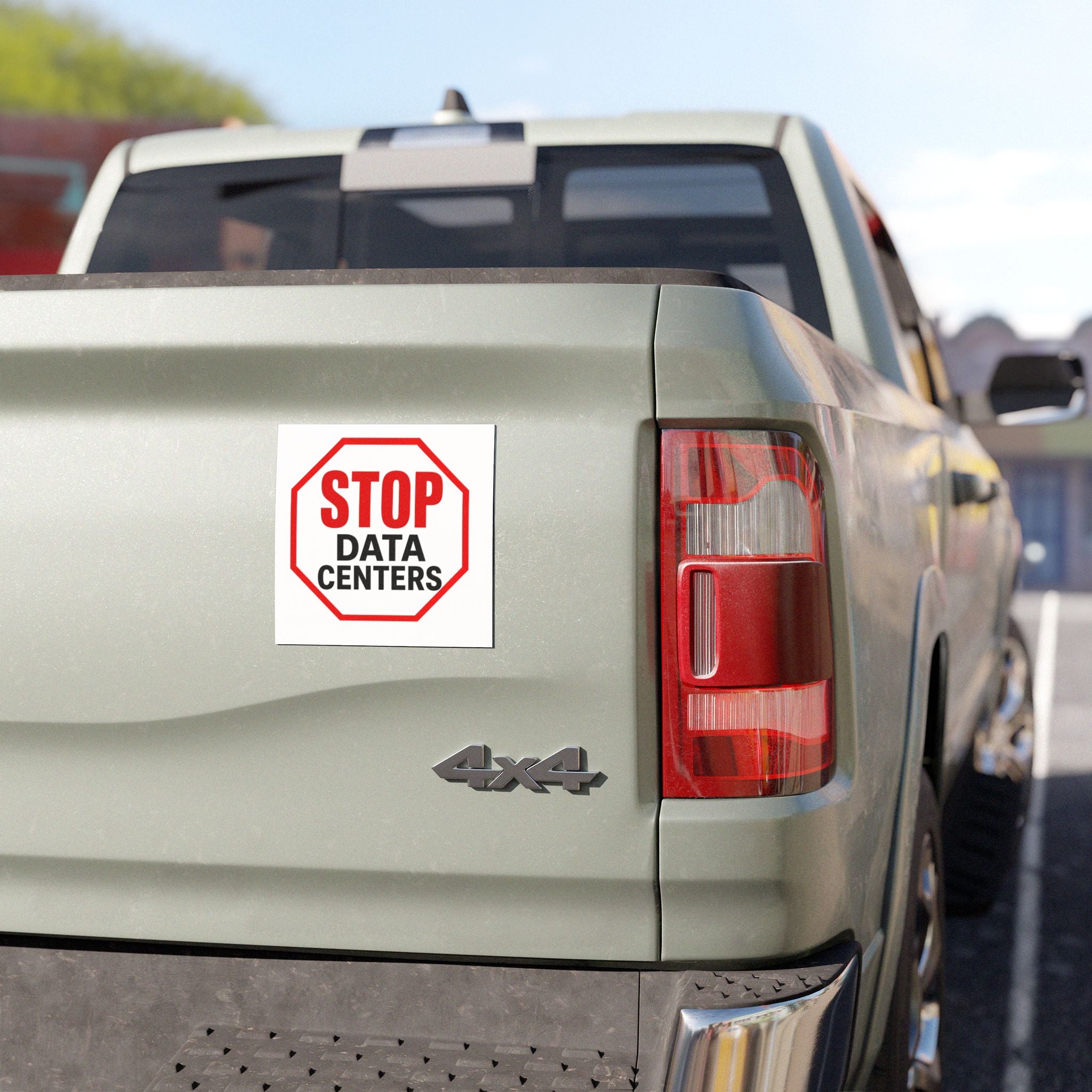Stop Data Centers Car Magnet | Anti-Data Center Car Magnet