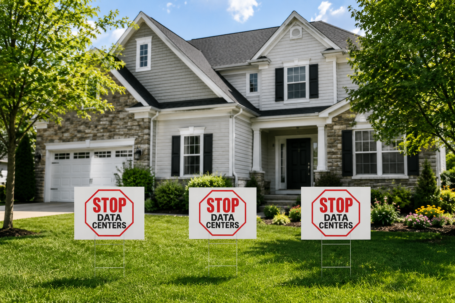 Stop Data Centers Yard Sign | Anti-Data Center Yard Sign
